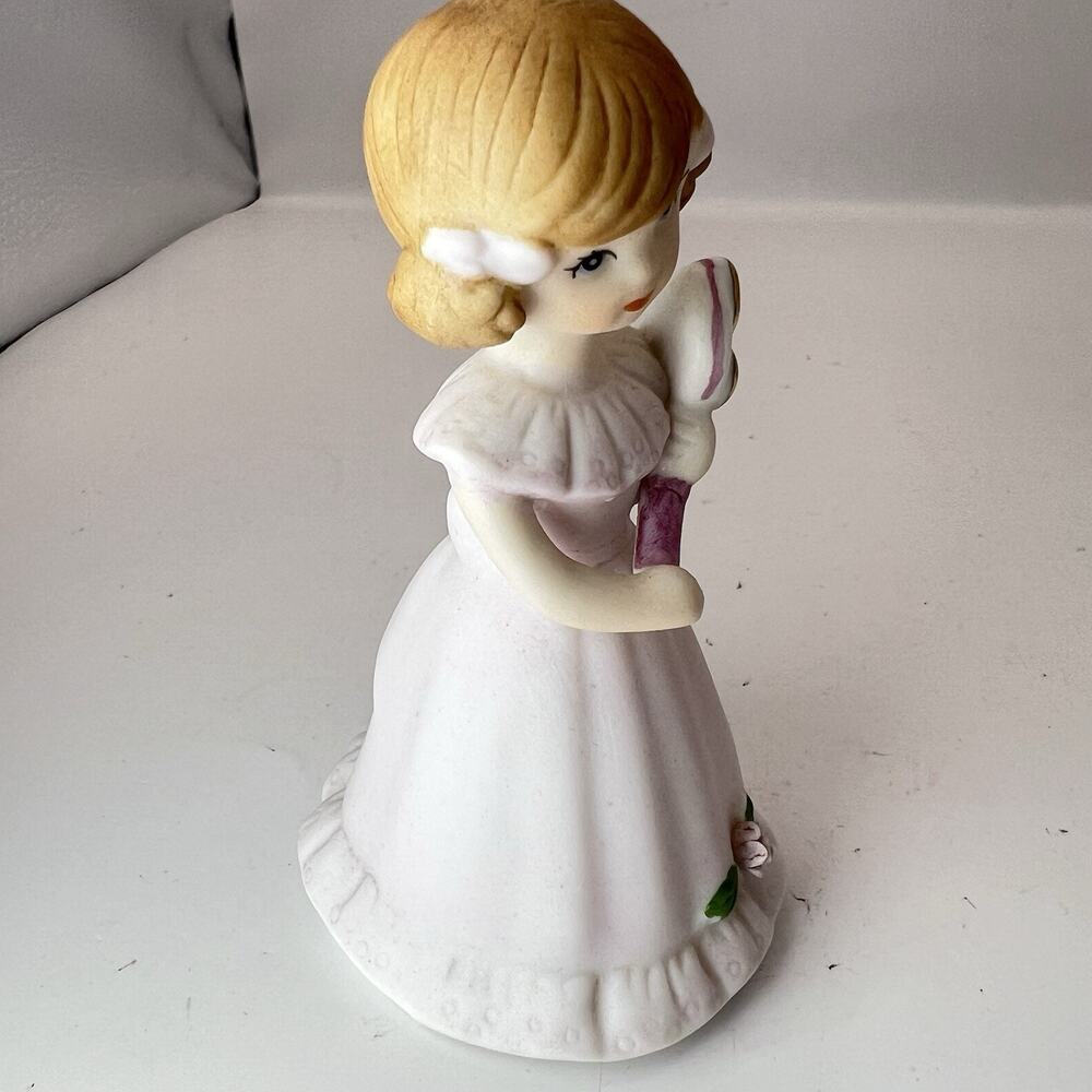 Vintage Enesco Growing Up Birthday Girls 3 4 5 6 Girl Figurines Lot Brunette - Picture 14 of 16